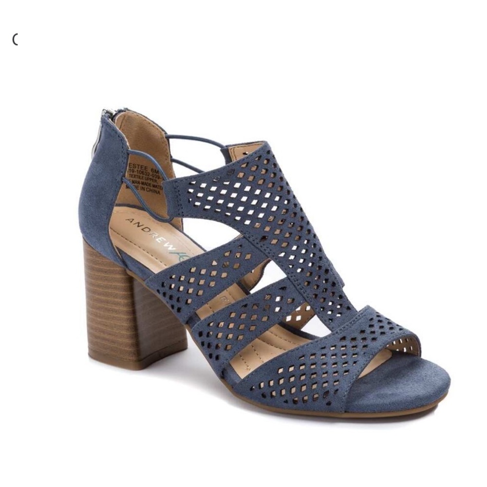 Andrew Geller Estee Women's Sandals Soft Blue SZ9